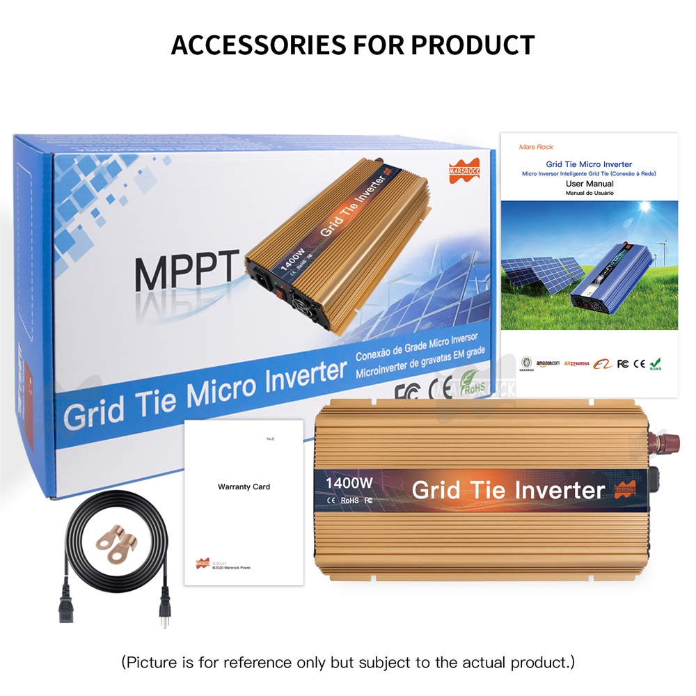 Micro Inverter 1400W Solar Grid Tie - Inverter Mikro Solar Grid Tie 1000-1400W