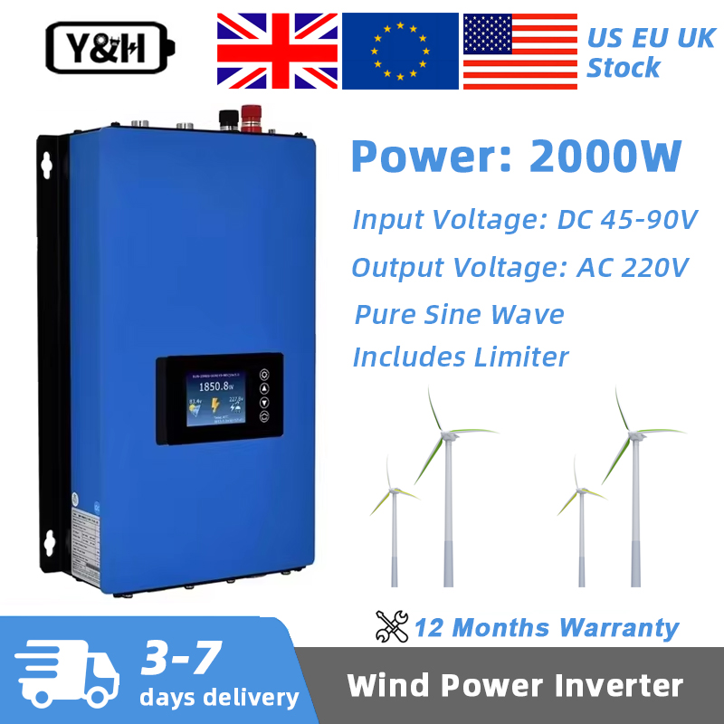 Grid Tie Inverter Limiter 2000W - Y&H 2000W MPPT Inverter Tenaga Angin
