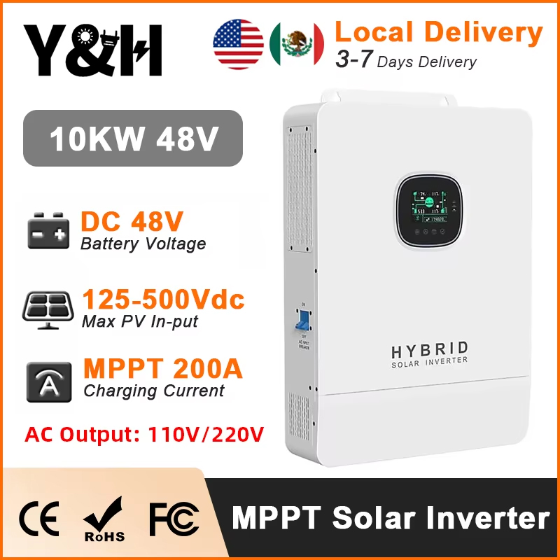 Split Phase Inverter 10Kw 110V 220V - Inverter Surya Hibrida Y&H 10KW 48V