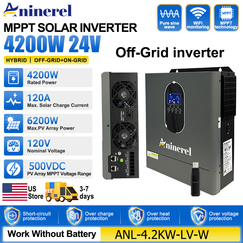Inverter Pure Sine Wave 60Hz 120V 3000W - Aninerel 4200W 3KW 120V Inverter Hybrid
