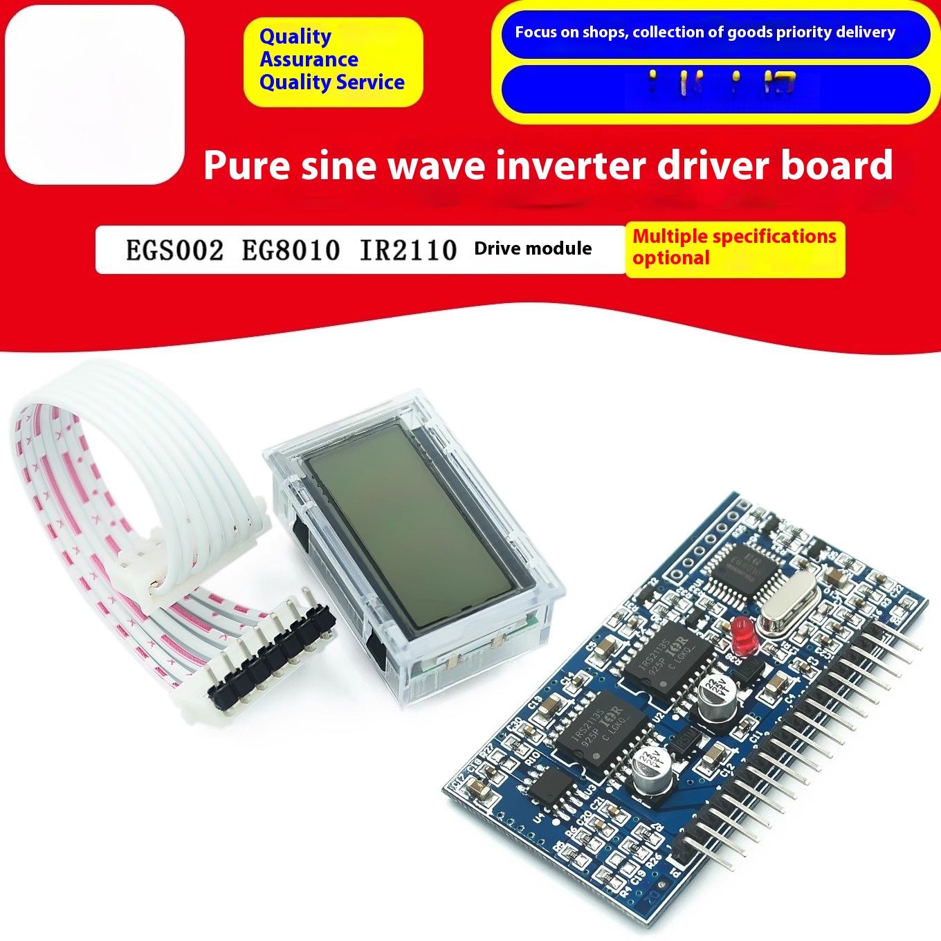 Egs002 Pure Sine Wave Inverter Driver Board - Papan Driver Inverter Gelombang Sinus Murni