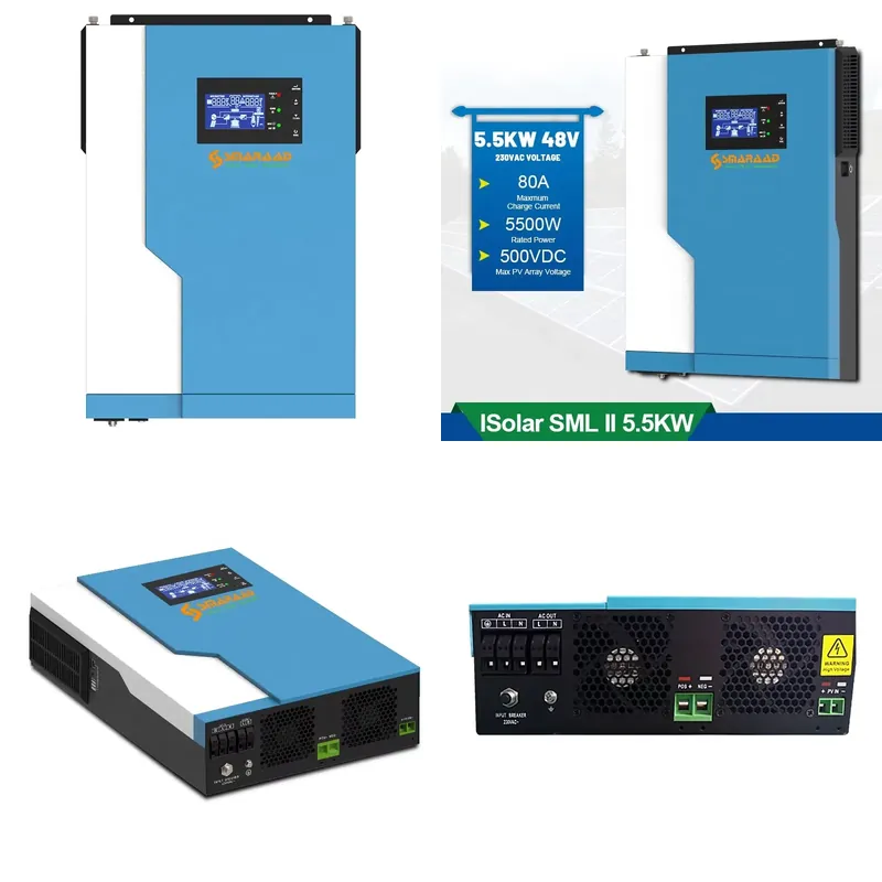 Hybrid Solar Inverter 5.5Kw Mppt 48V - Pengontrol Surya 3.5KW 5.5KW Inverter Surya