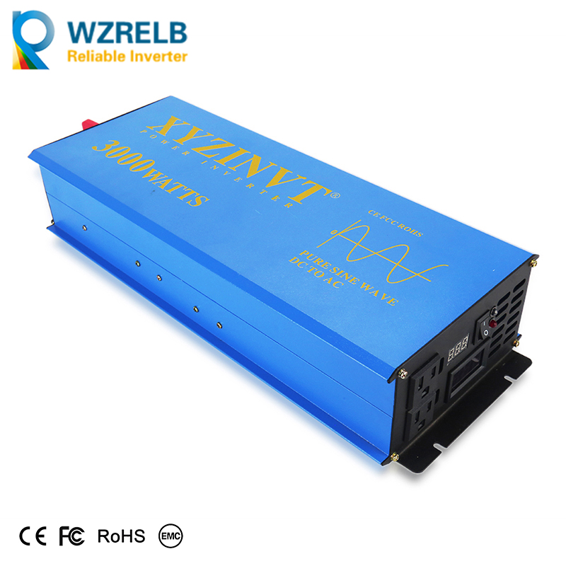 Inverter Pure Sine Wave 60Hz 120V 3000W - Inverter Tenaga Surya 3000W 24V 220V