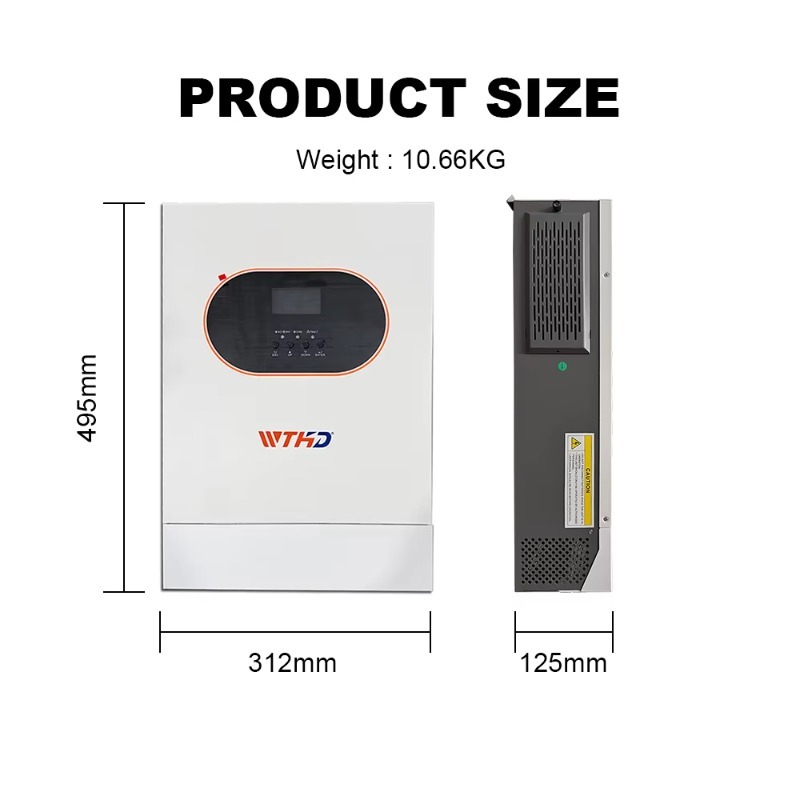 6.2KW Inverter Surya Hibrida F - Off Grid Solar Inverter 48V 6000W ulasan dan harga