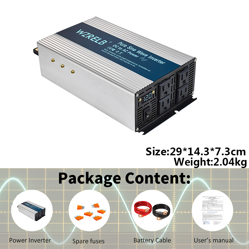 Inverter Gelombang Sinus Murni - Inverter Pure Sine Wave 60Hz 120V 3000W ulasan dan harga