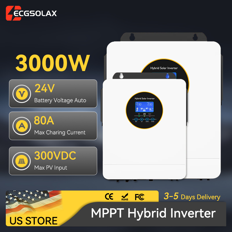 ECGSOLAX 3000W Inverter Surya  - Inverter Pure Sine Wave 60Hz 120V 3000W ulasan dan harga