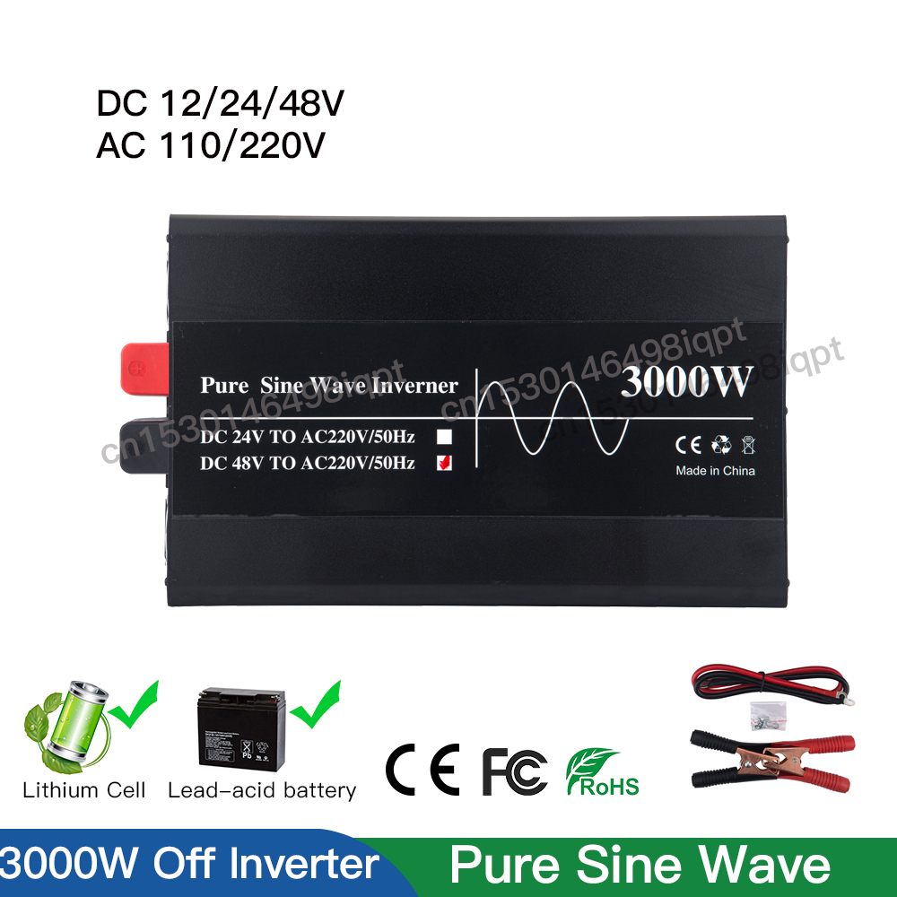 3000W 12V 24V 48V Off Grid Tie - Lifepo4 Solar Inverter 24V 3000W ulasan dan harga