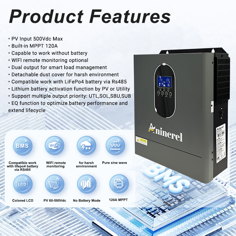 Aninerel 4200W 3KW 120V Invert - Inverter Pure Sine Wave 60Hz 120V 3000W ulasan dan harga