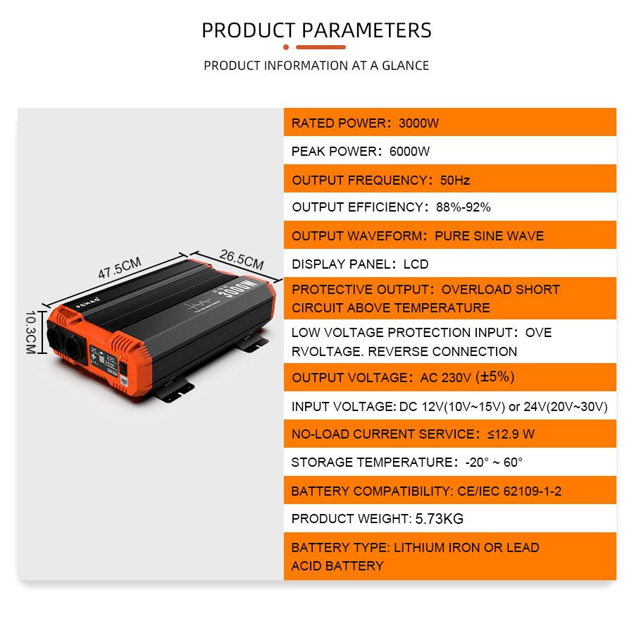 Inverter Gelombang Sinus Murni - Off Grid Solar Inverter 48V 6000W ulasan dan harga