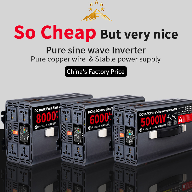 Inverter Gelombang Sinus Murni - Pure Sine Wave Inverter 5000W 48V 220V ulasan dan harga