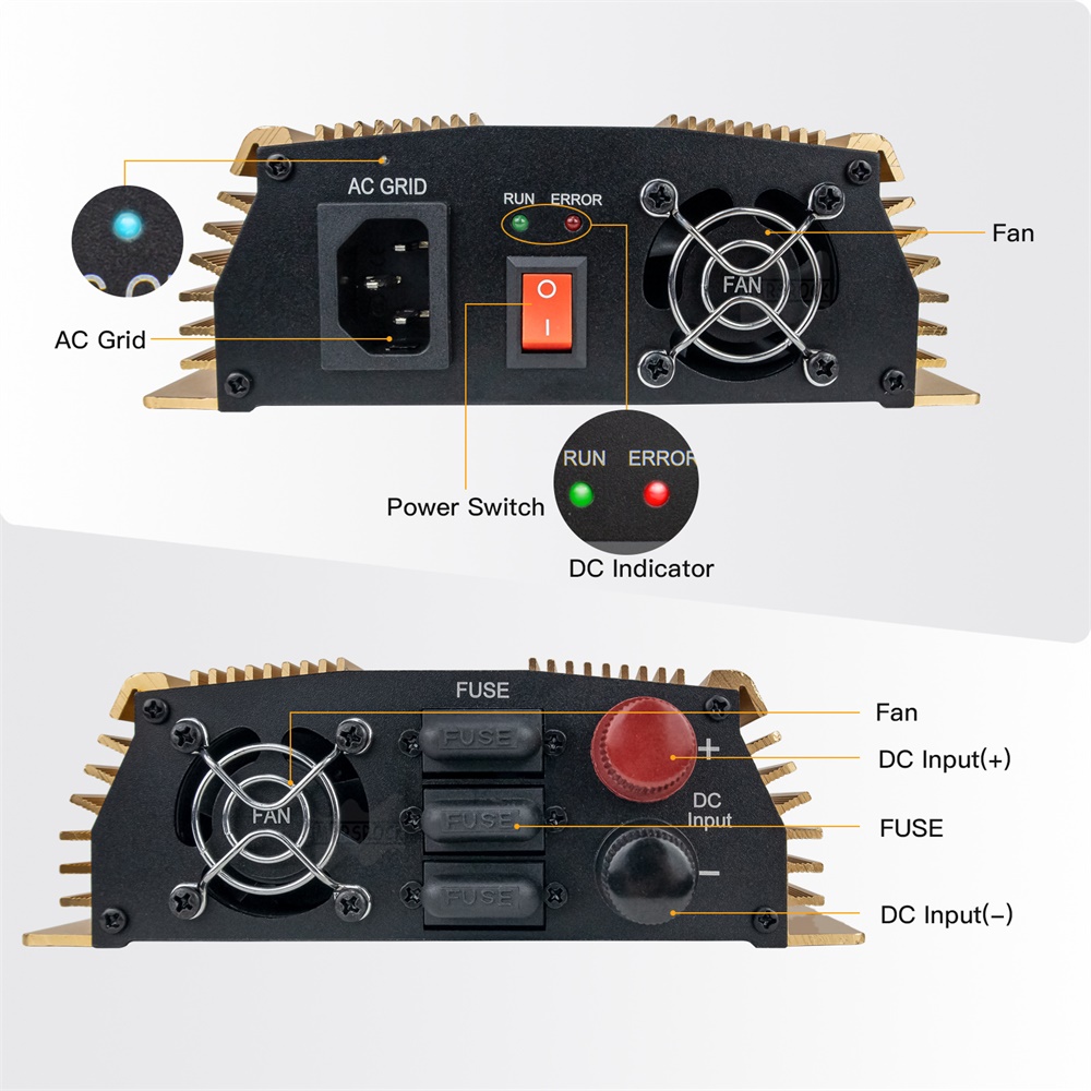 1400W 10.5 - 50VDC Ke AC90 - 1 - Micro Inverter 1400W Solar Grid Tie ulasan dan harga