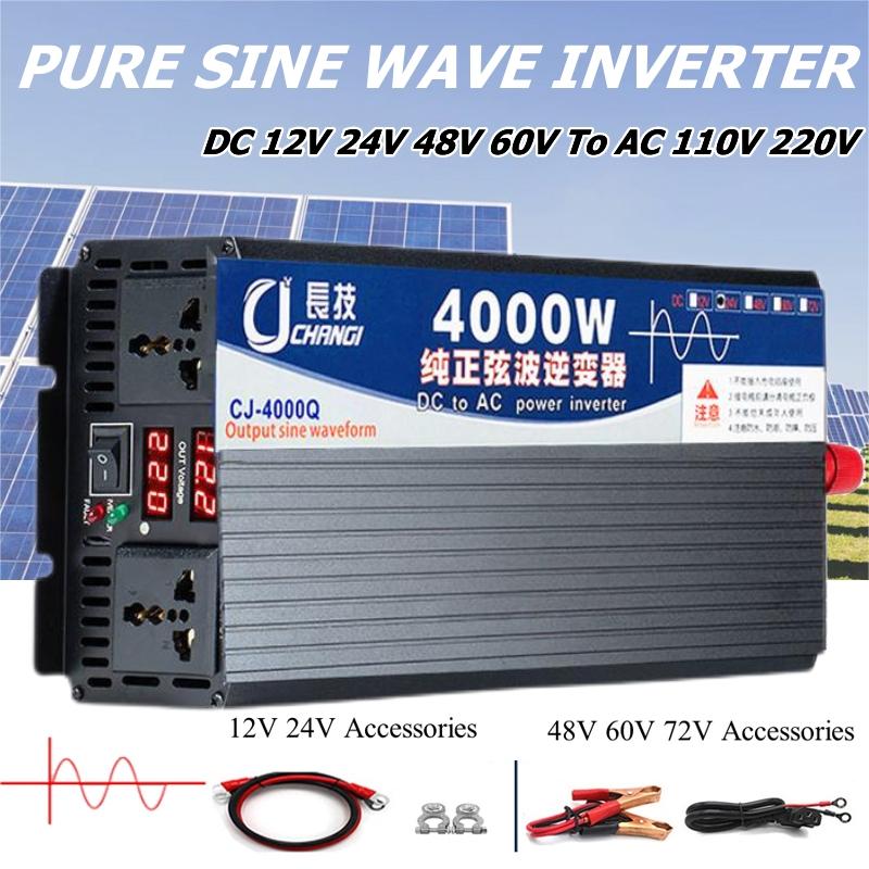 Inverter tenaga surya, 4000W/5 - Inverter Pure Sine Wave 60Hz 120V 3000W ulasan dan harga