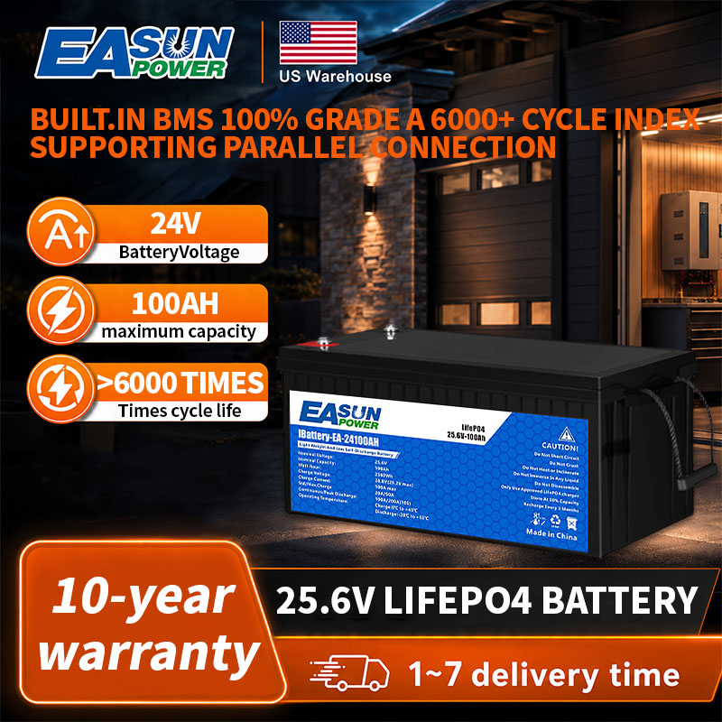 Baterai EASUN POWER 24V LiFePO - Grid Tie Inverter Limiter 2000W ulasan dan harga