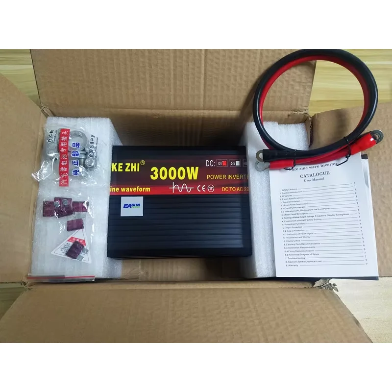 CHKJ Easun 12v 24V 48V DC ke A - Pure Sine Wave Inverter 5000W 48V 220V ulasan dan harga