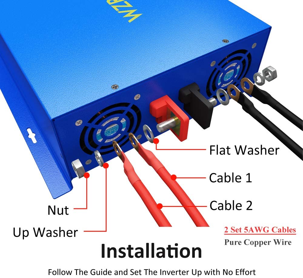 Inverter Daya Gelombang Sinus  - Inverter Pure Sine Wave 60Hz 120V 3000W ulasan dan harga