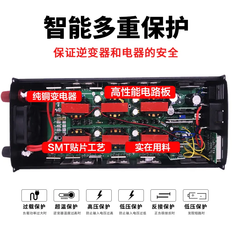 Inverter Daya Gelombang Sinus  - Pure Sine Wave Inverter 5000W 48V 220V ulasan dan harga