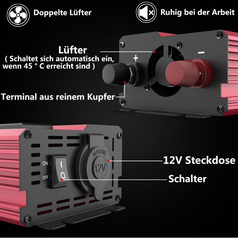 Inverter Daya Puncak 12V Ke 22 - Power Inverter 12V 220V 4000W Continuous ulasan dan harga