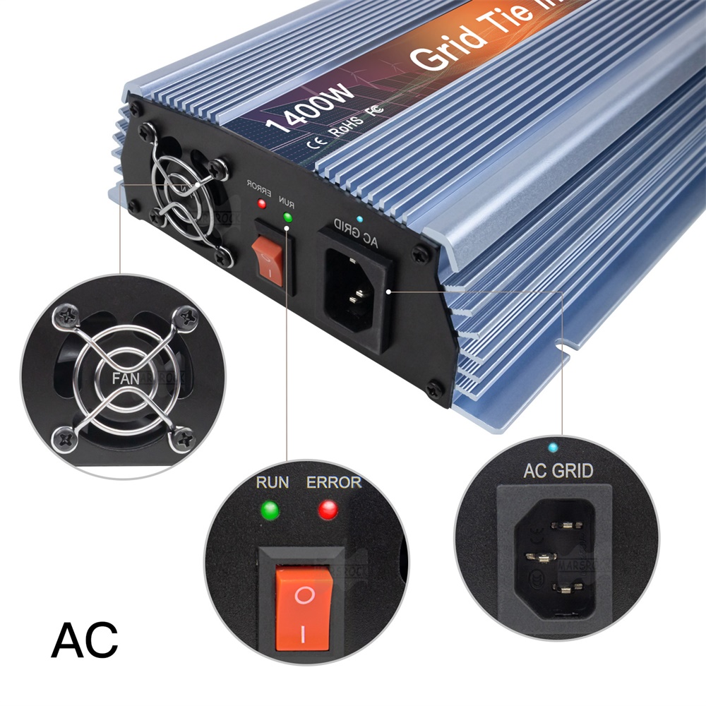 18V 24V 36V 1400W Solar On Gri - Micro Inverter 1400W Solar Grid Tie ulasan dan harga